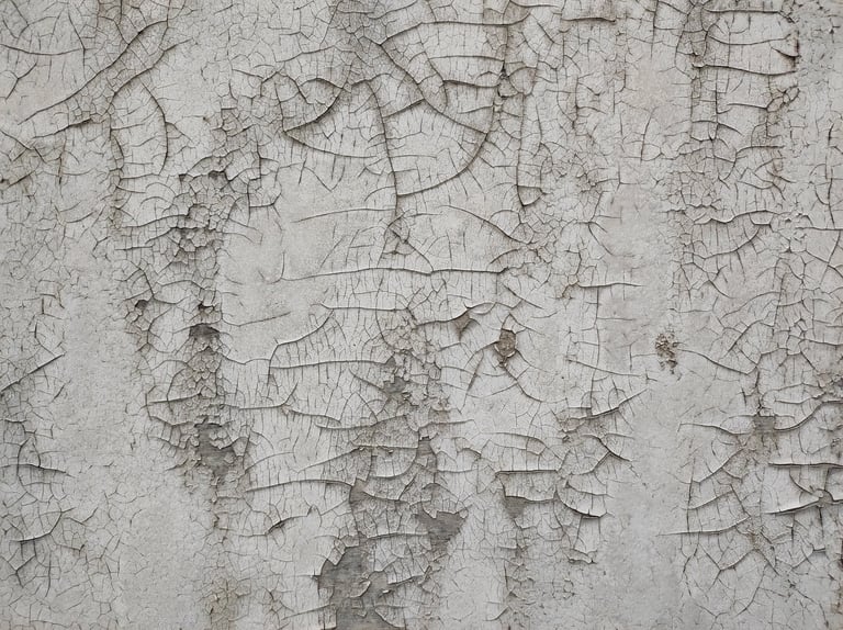 Cracked Wall Texture showing intricate patterns formed by peeling paint, documenting material transformation